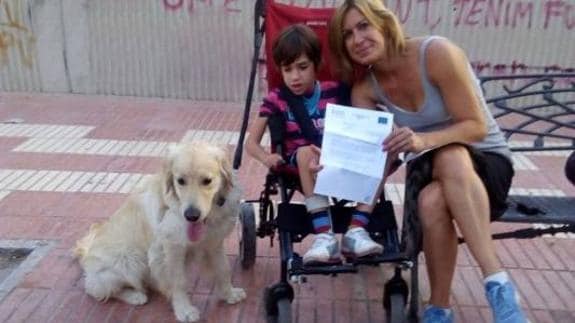 Uno de los perros que formarn parte del programa de la Universidad de Alicante. 