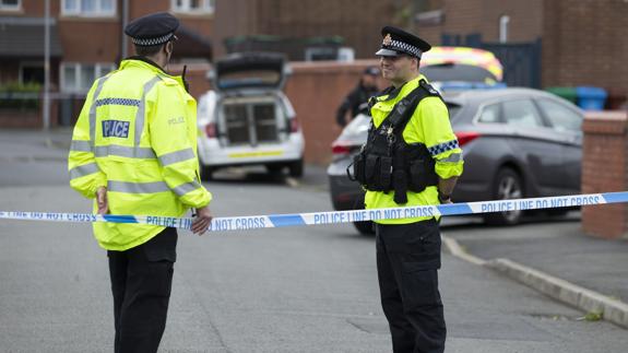 Operación policial en Mánchester.