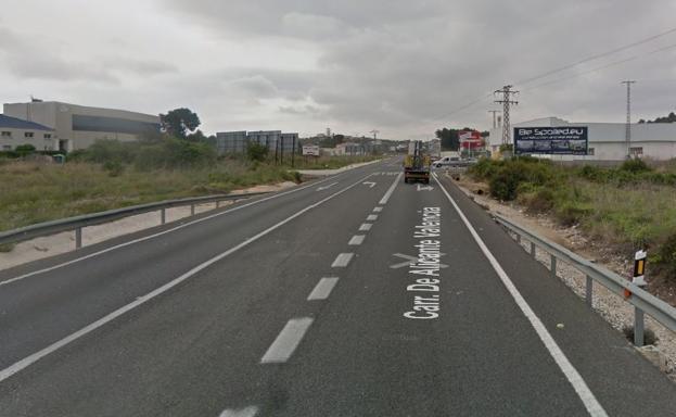 Carretera en la que se ha producido el accidente.
