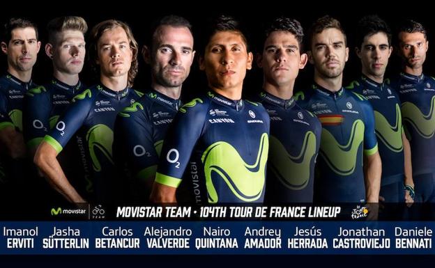 El nueve de Movistar Team. 