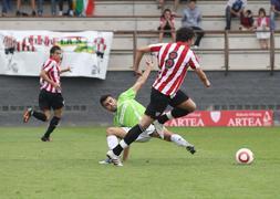 La UD Logroñés pierde en Lezama ante el Athletic B. dando muestras de cansancio mental
