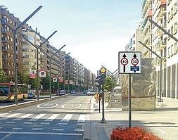 Los carriles derechos de Gran Vía serán de uso compartido y preferente para ciclistas