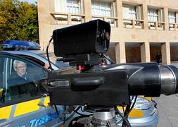 Imagen del dispositivo del radar móvil el día de su presentación el 7 de noviembre pasado. ::     M. HERREROS