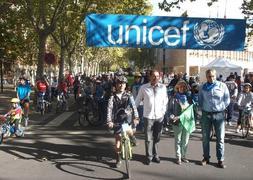 La salida ha tenido lugar desde el Ayuntamieto de Logroño.