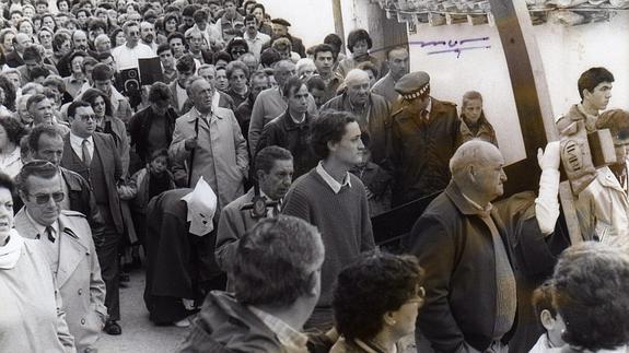 Imagen del Via Crucis de Arnedo en 1968