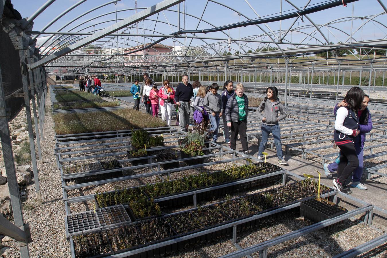 Escolares de visita en La Fombera 