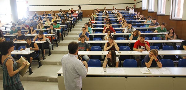 Prueba de acceso del curso pasado, en la UR.