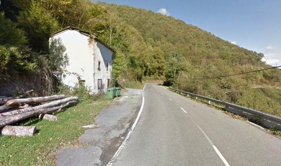 Casa abandonada de Valcarlos (Navarra) en la que el empresario dijo que le habían liberado