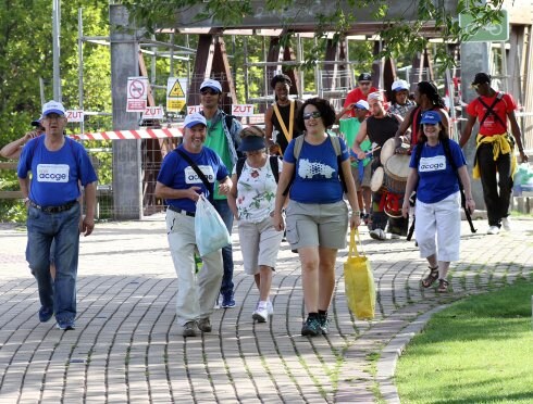 Participantes en el paseo. 