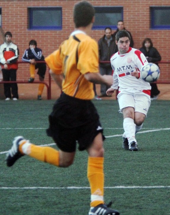 Ruiz Vidal, en un partido con el Balsamaiso. 