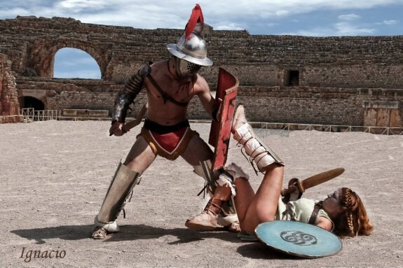 Lucha de gladiadores del grupo de Tarragona. 