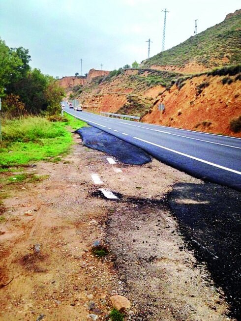 Obras en la LR-131. 