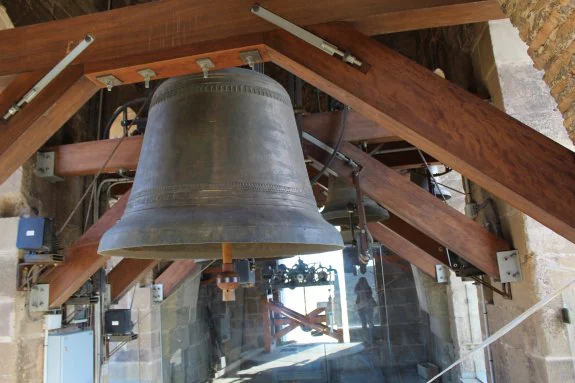 Las campanas de la torre de la catedral, una de ellas de época gótica. 