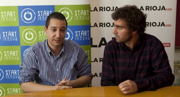 David Eguizábal y Jorge Martínez, durante su charla digital en la web de Diario LA RIOJA. 