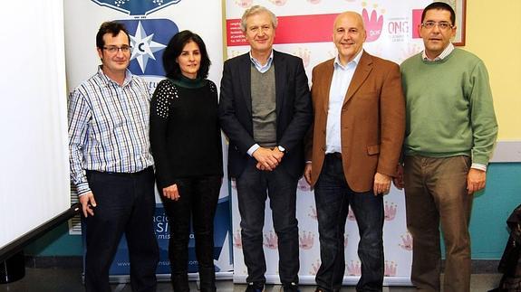 Pelegrin, Sonia Pereyra, Del Río, Angulo y Chimeno, en la clausura. 