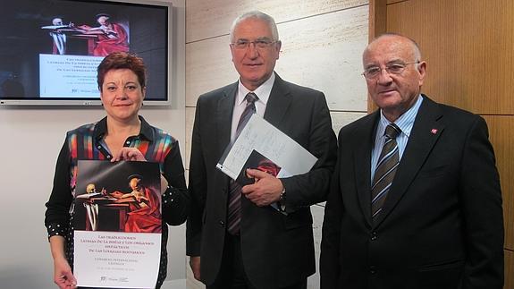 Almudena Martínez, Abel Bayo y Claudio García Turza.