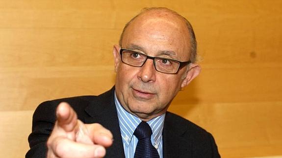 El ministro de Hacienda, Cristóbal Montoro. 