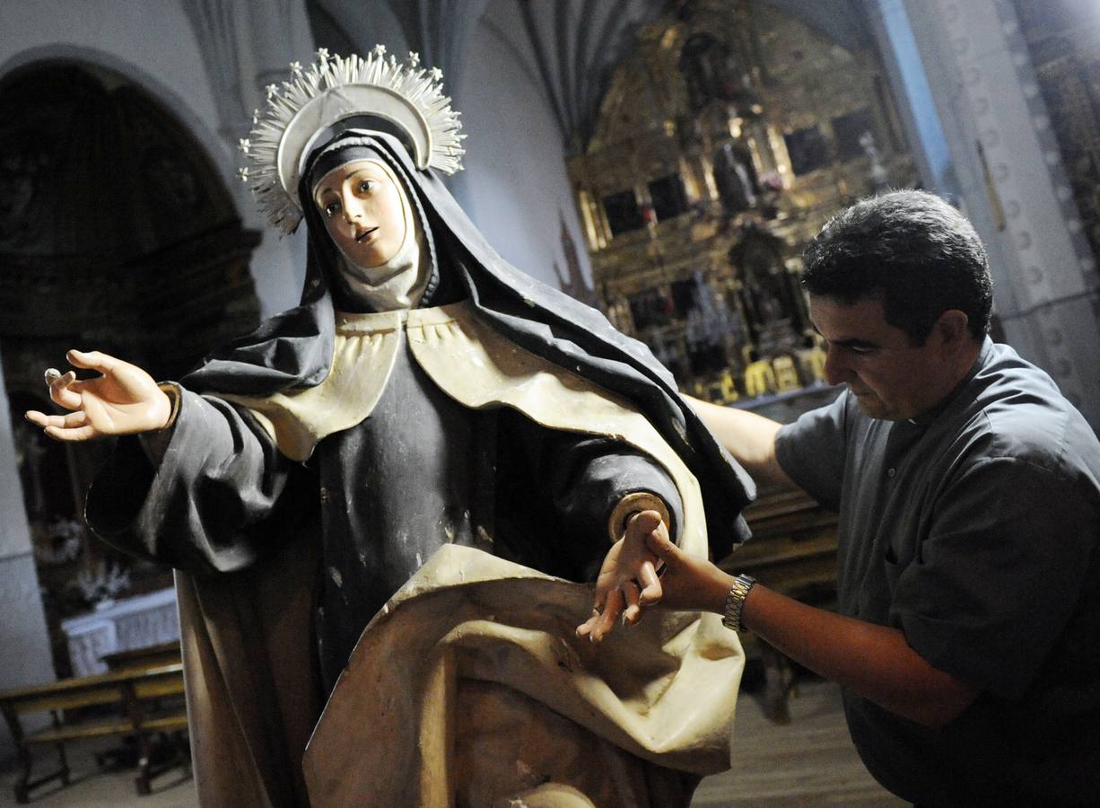 Imagen de Santa Teresa en Enciso. 