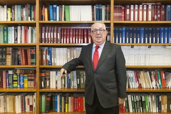 Vicente Sampedro, esta semana en el bufete Ollero Abogados, de Valencia