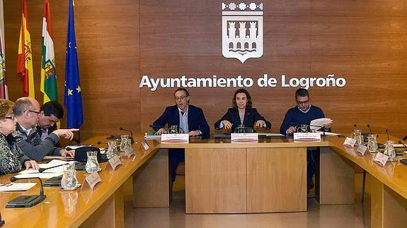 Reunión del grupo de trabajo para situaciones de desahucio del Ayuntamiento de Logroño.  