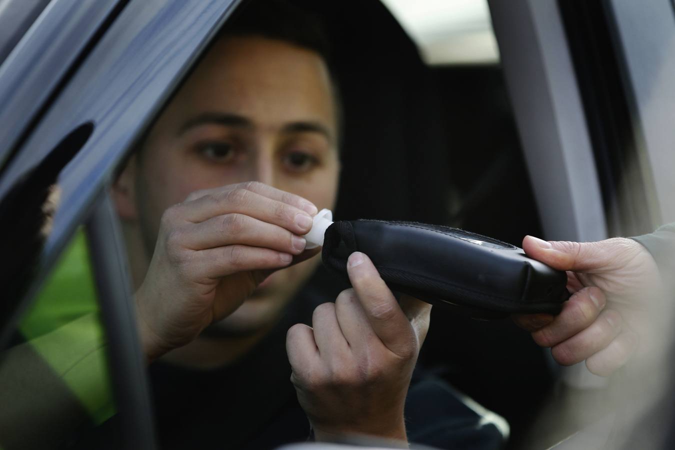Control de alcoholemia en carretera. 