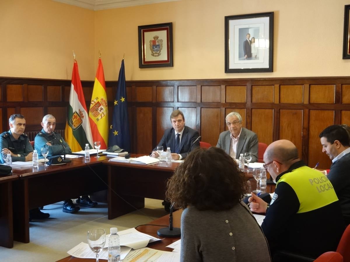 Reunión de la Junta Local de Seguridad en Santo Domingo de la Calzada. 