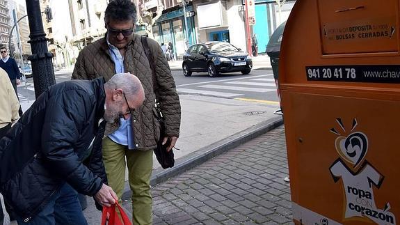 Uno de los nuevos puntos de recogida de Cáritas Chavicar.