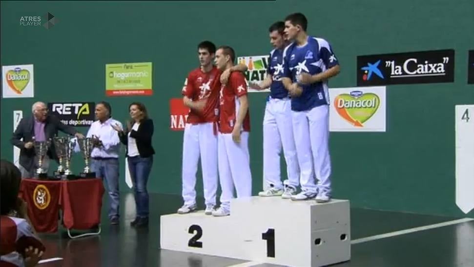 Podio final del Campeonato de Parejas de Promoción