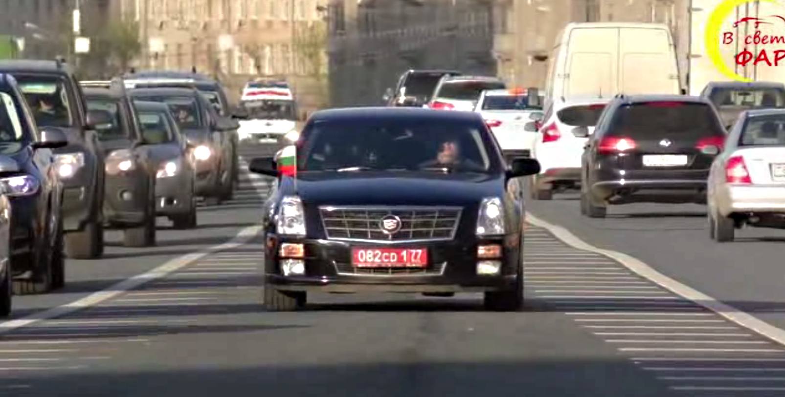 Las cámaras denuncian el atajo de los coches oficiales en las calles de Moscú
