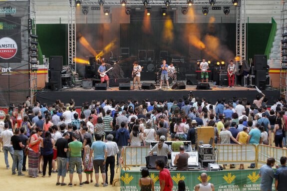 Uno de los conciertos de la pasada edición del Fárdelej, en Arnedo. :: díaz uriel