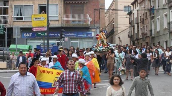 La comunidad ecuatoriana de Alfaro celebra la Virgen del Cisne