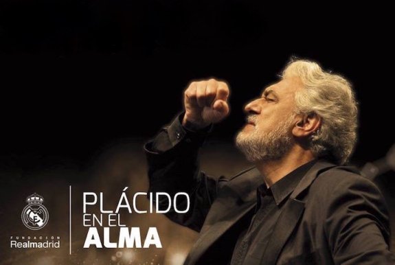 Cartel del homenaje a Plácido Domingo. :: fundación real madrid