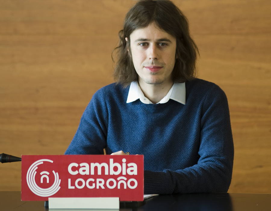 Gonzalo Peña, portavoz del grupo municipal Cambia Logroño. 