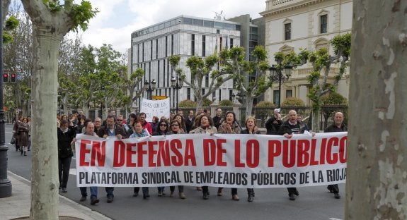 Imagen de archivo de una manifestación en defensa de los derechos de los funcionarios. :: DÍAZ URIEL