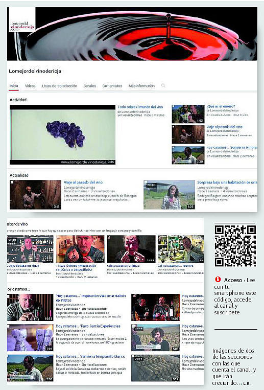 Imagen del portal del vino en Youtube. 