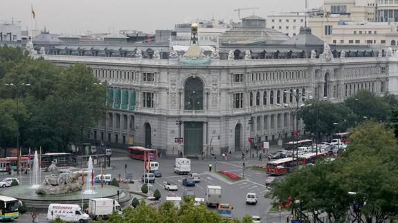 Imagen del Banco de España en Madrid. 