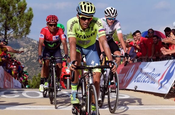 Alberto Contador, en la última Vuelta a España. :: efe
