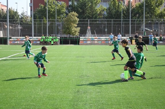 El campo de fútbol 8 se estrenó el pasado sábado en el marco del Torneo Nacional de Fútbol, cuando ya se observaron sus deficiencias. :: e.p.