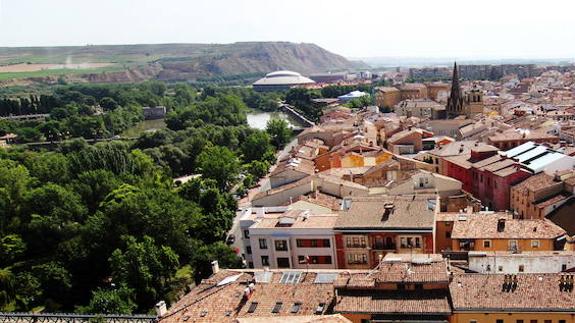 Vista aérea de la zona norte de Logroño. 