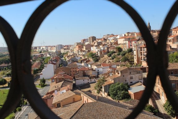 Vistas del casco antiguo de la ciudad desde la torre de la catedral. 