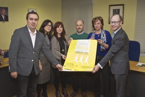 César Álvarez (Dtor. Técnico), Susana Miranda (Dtra. de Marketing Diario LA RIOJA), Ana Belén Martínez (alcaldesa de Villamediana), José Ignacio Jadraque (alcalde de Alberite), Rosana Zorzano (alcaldesa de Albelda), Javier Lasanta (Dtor. Nuevos Negocios Nueva Rioja). 