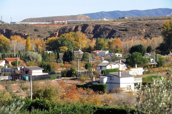 Una de las zonas de casillas de los alrededores de Arnedo. :: 