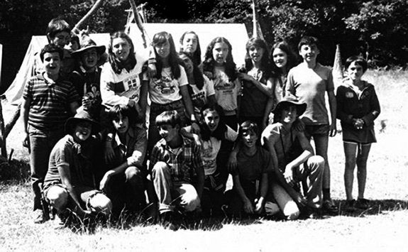 Primer campamento de verano del 'Sierra' celebrado en Pajares en 1978. ::