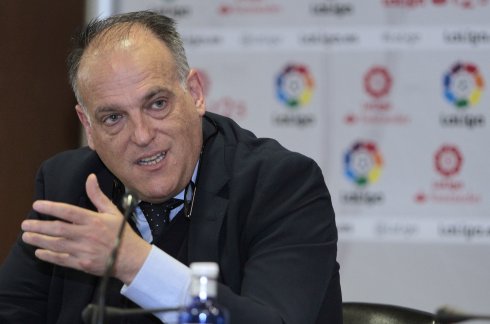 El presidente de LaLiga, Javier Tebas. :: efe