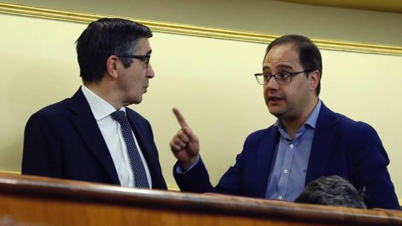 Luena y López, en el Congreso de los diputados el pasdo mes de marzo