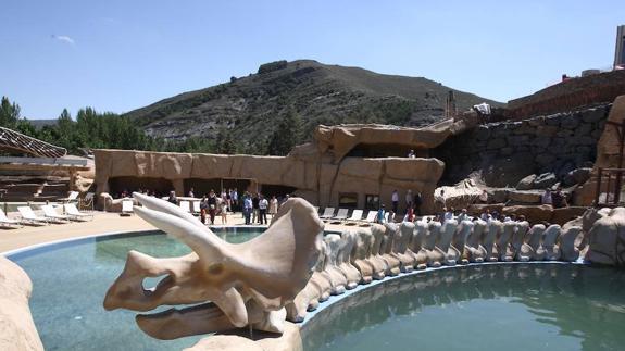 Vista de las piscinas del parque Barranco Perdido. 