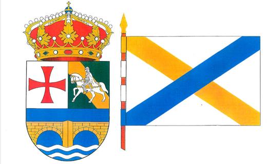 Escudo y bandera de Villamediana de Iregua. 