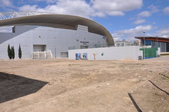 Todo listo para inicar las obras de construcción de las pistas de pádel. 