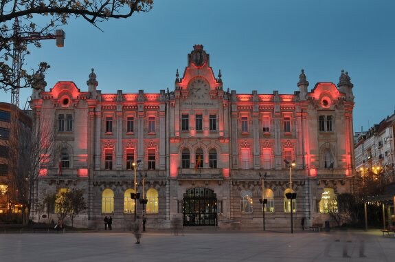 Iluminación del Ayuntamiento de Santander.  :: Elecnor