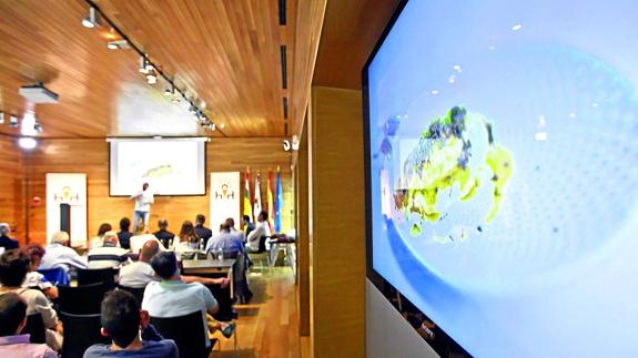 El Espacio Lagares, durante las ponencias.